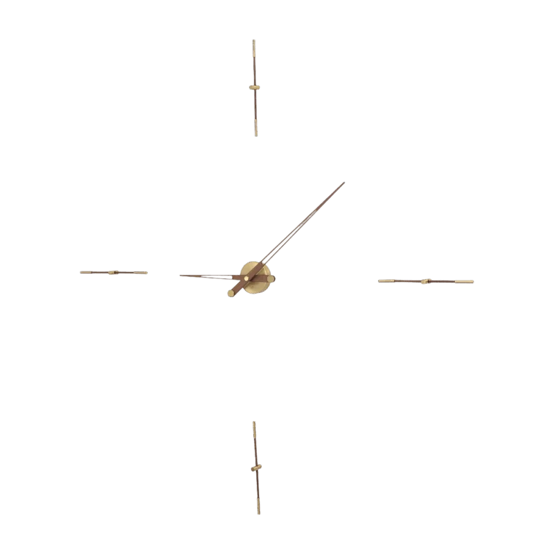 Horloge murale dorée 4 signaux horaires 155 cm Merlín G - Nomon - The Cool Republic