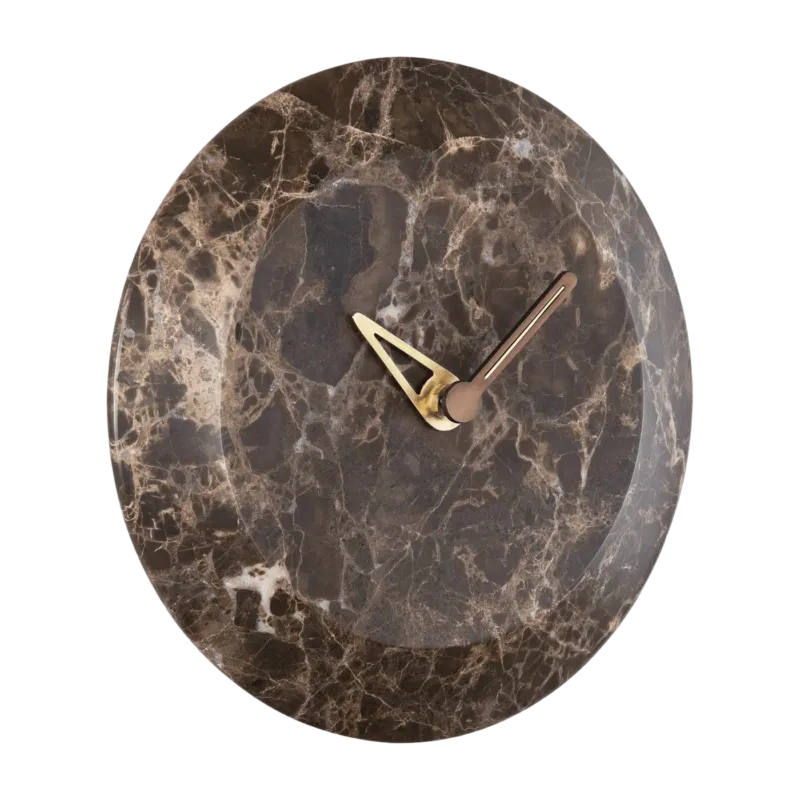 Horloge murale en marbre Emperador S Bari - Nomon - The Cool Republic