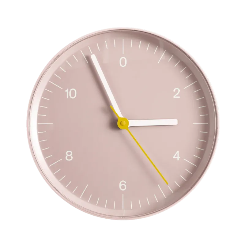 Horloge murale en métal rose 26,5cm - HAY - The Cool Republic