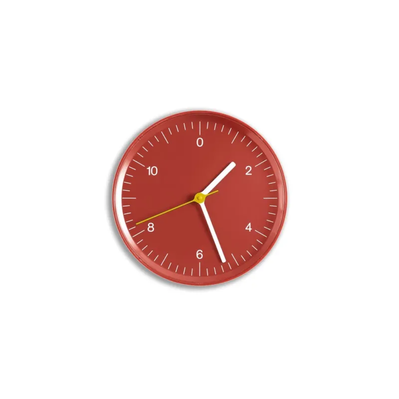 Horloge murale en métal rouge 26,5cm - HAY - The Cool Republic