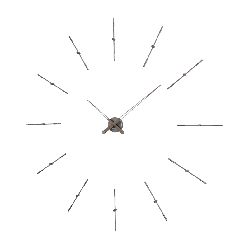 Horloge murale grise 12 signaux horaires 125 cm Merlín T - Nomon - The Cool Republic