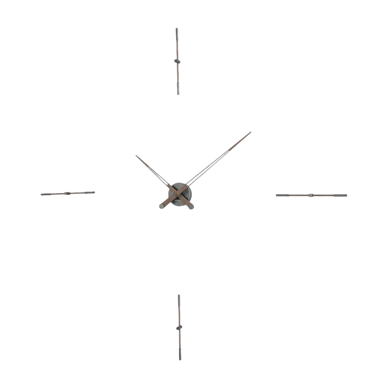 Horloge murale grise 4 signaux horaires 125 cm Merlín T - Nomon - The Cool Republic