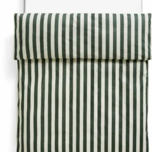 Housse de couette à rayures vert foncé 220 x 220 cm Été - HAY - The Cool Republic