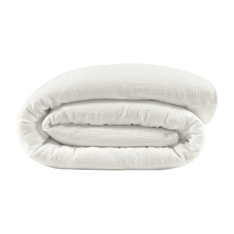 Housse de couette milk en gaze de coton 140 x 200 cm - The Cool Republic - The Cool Republic
