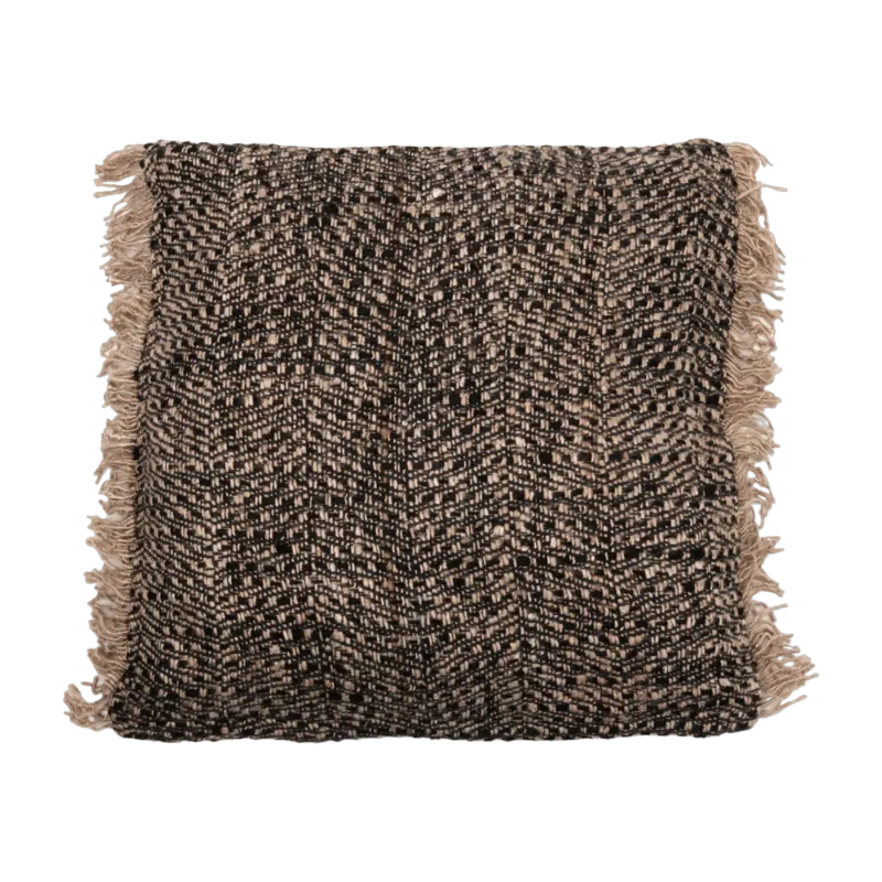 Housse de coussin 60 x 60 cm noir cuivre Oh My Gee - Bazar Bizar - The Cool Republic