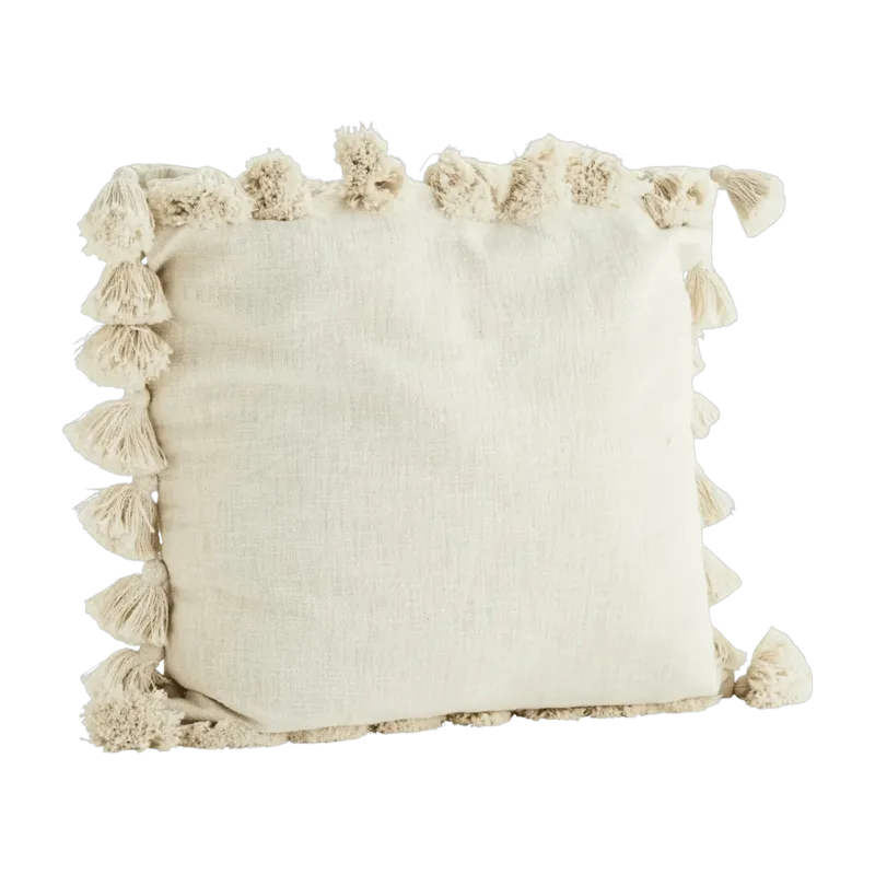 Housse de coussin avec glands - Madam Stoltz - The Cool Republic