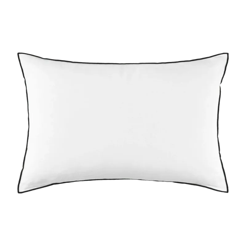 Housse De Coussin Carlina Blanc Et Bourdon Noir - Madura - The Cool Republic