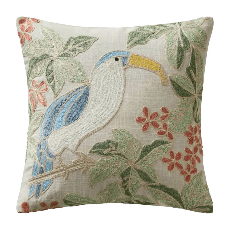 Housse De Coussin Tucana Naturel Multicolore - Madura - The Cool Republic