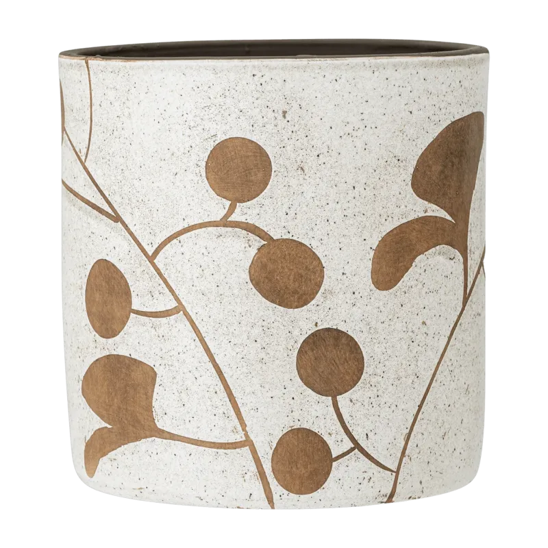 Janis Deco Pot de fleur blanc terre cuite - Bloomingville - The Cool Republic