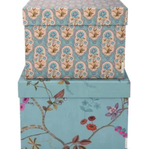 PiP Studio Set/2 Schachtel Quadrat Blooming Tales