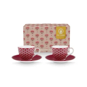 PiP Studio Set/2 Espresso Tassen & Untertassen Blooming Tales