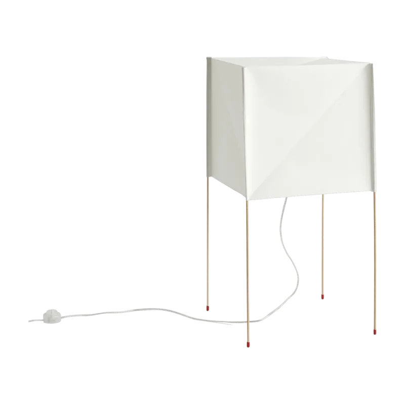 Lampadaire blanc en caoutchouc Paper Cube - HAY - The Cool Republic