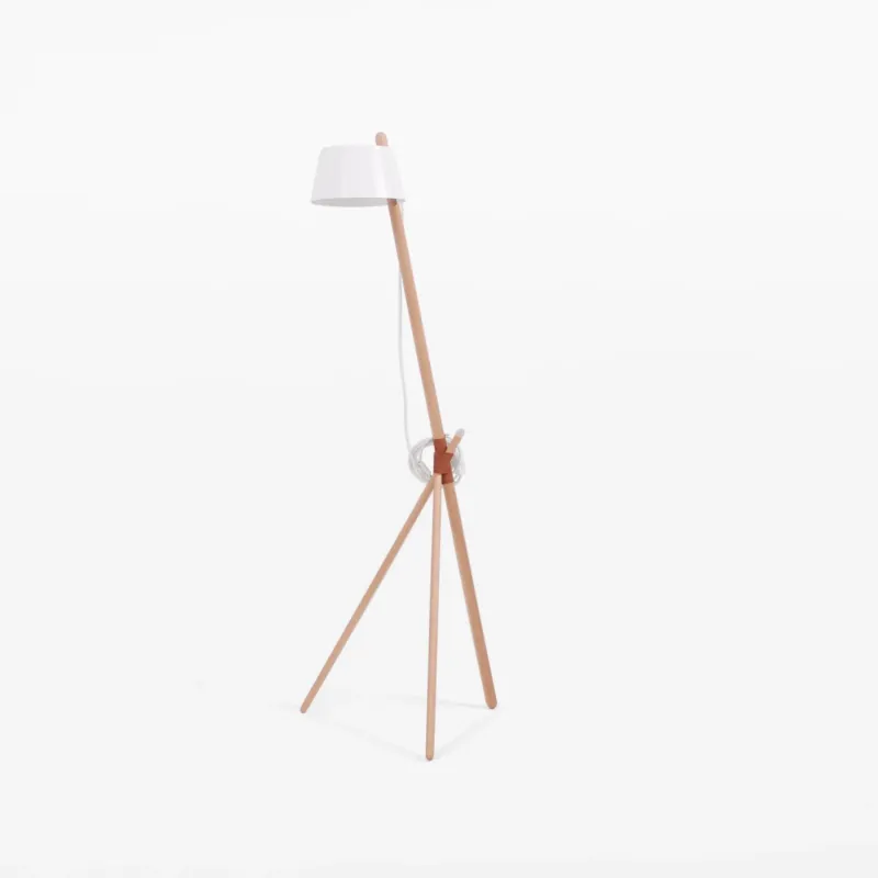Lampadaire blanc KA M Functional - Woodendot - The Cool Republic
