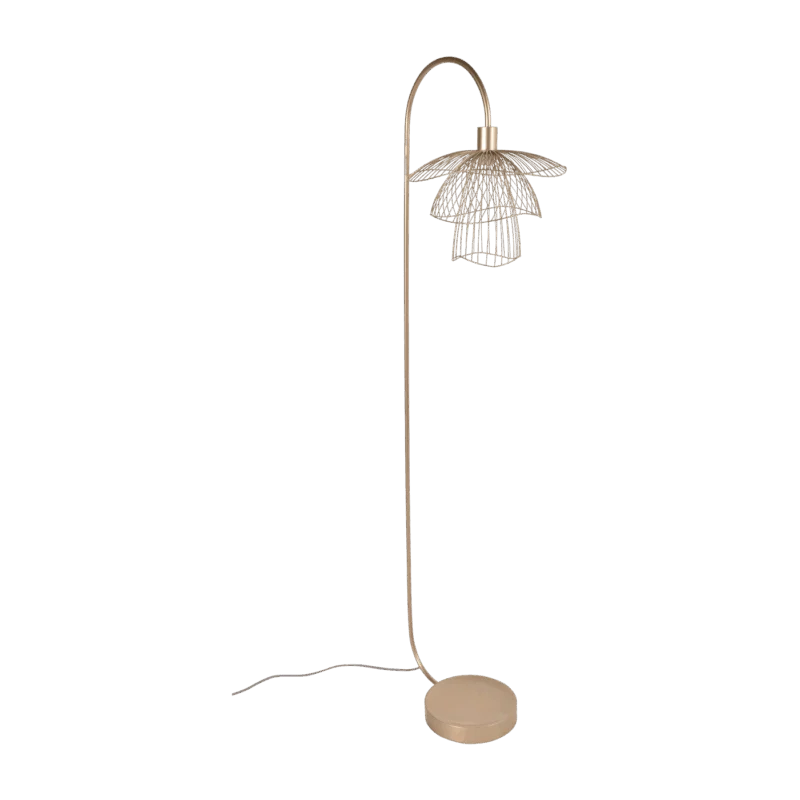 Lampadaire champagne Papillon - Forestier - The Cool Republic