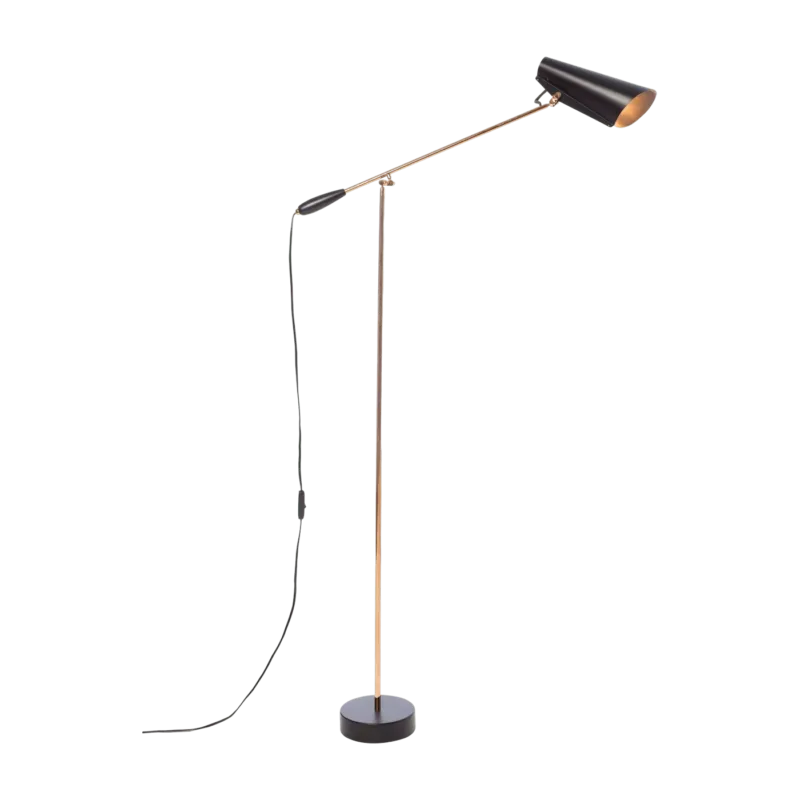 Lampadaire en acier noir et laiton Birdy - Northern - The Cool Republic