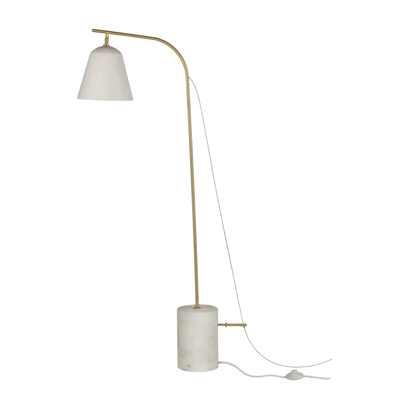Lampadaire en aluminium blanc Line One - NORR11 - The Cool Republic