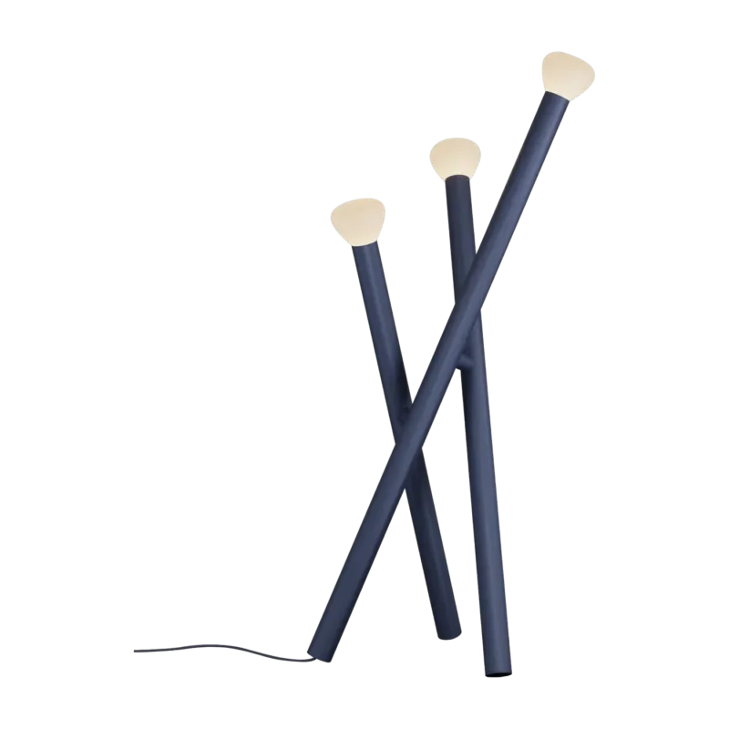 Lampadaire en aluminium bleu nuit Parc n°5 - Lambert & Fils - The Cool Republic