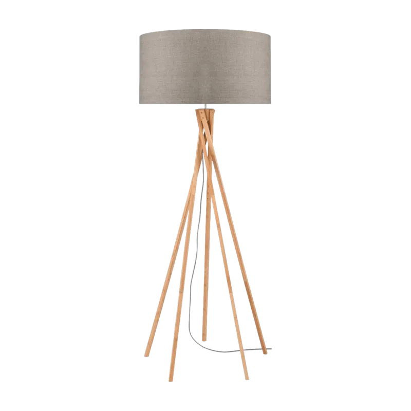 Lampadaire en bambou beige Kilimanjaro - Good & Mojo - The Cool Republic