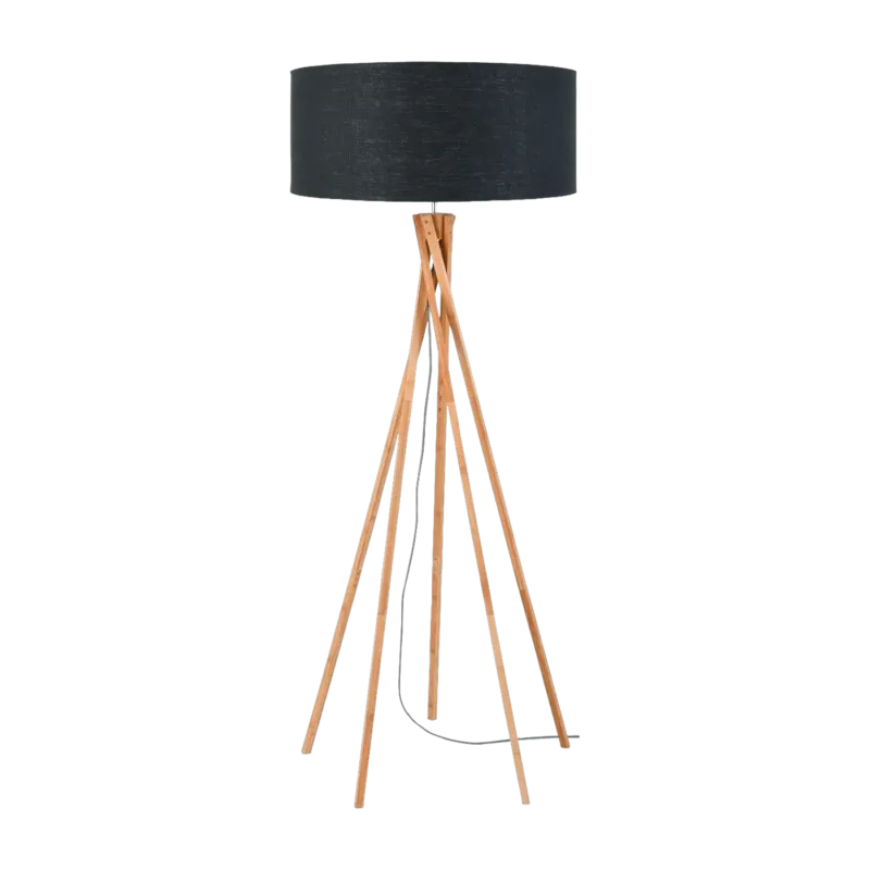 Lampadaire en bambou gris foncé Kilimanjaro - Good & Mojo - The Cool Republic