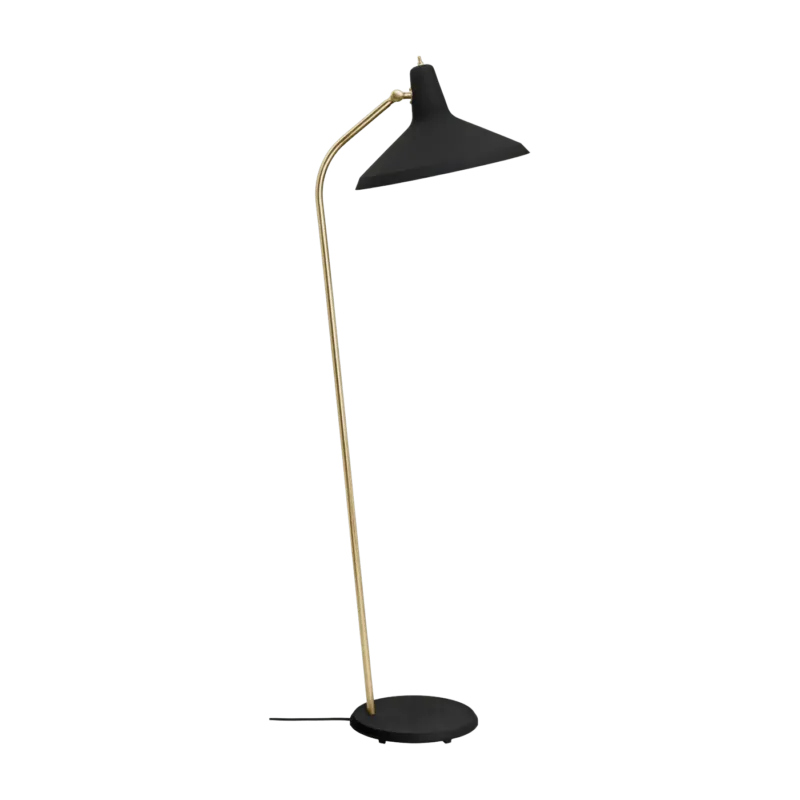 Lampadaire en laiton et métal noir G-10 - Gubi - The Cool Republic