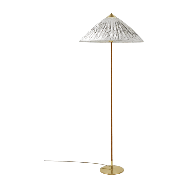 Lampadaire en laiton et tissu Edition Spéciale Garro Modèle 9602 - Gubi - The Cool Republic