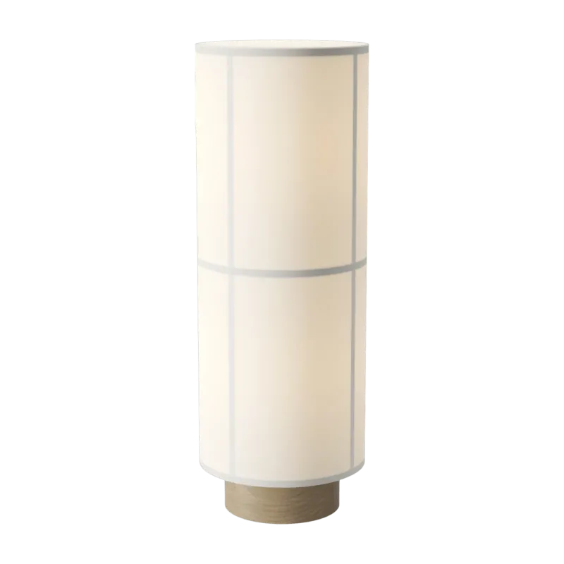 Lampadaire en lin blanc 83cm Hashira - Audo - The Cool Republic