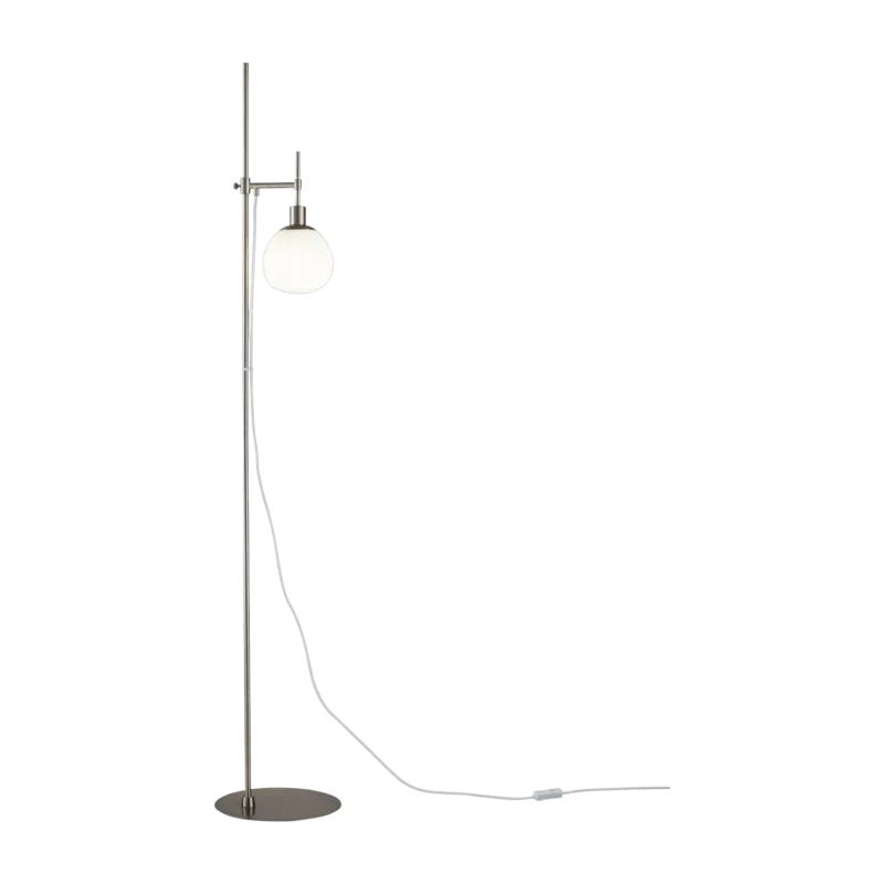 Lampadaire en métal argenté Erich - Maytoni - The Cool Republic