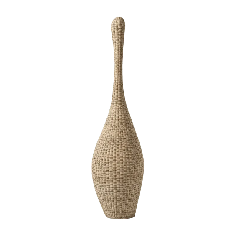 Lampadaire en rotin naturel 48 x 190 cm Bolla L - Gervasoni - The Cool Republic