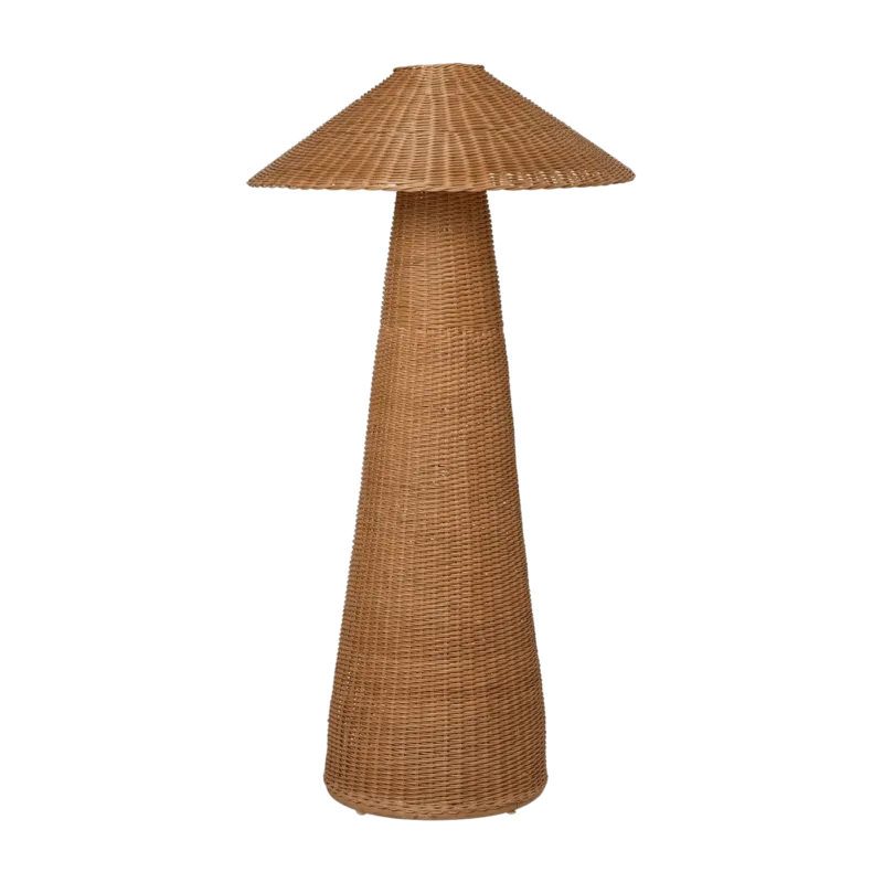 Lampadaire en rotin tressé Dou - Ferm Living - The Cool Republic