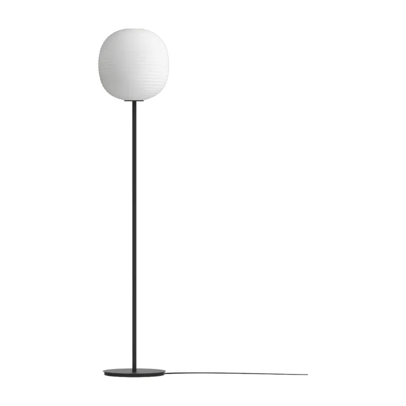 Lampadaire en verre givré blanc 160 cm Lantern - New Works - The Cool Republic