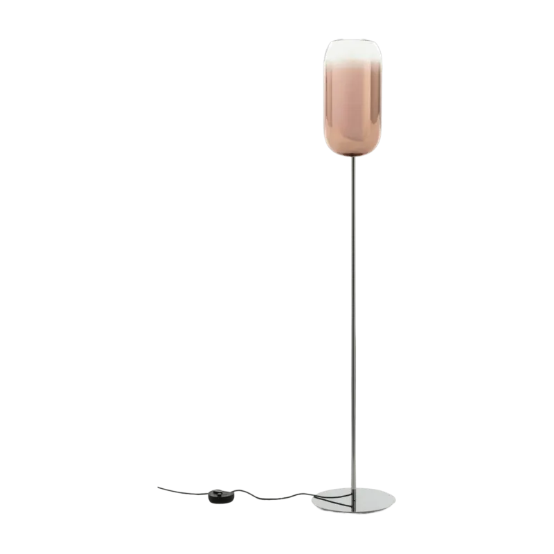 Lampadaire rose métallique Gople - Artemide - The Cool Republic