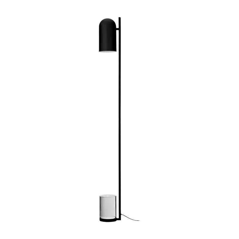 Lampadaire verre et noir Luceo - Aytm - The Cool Republic