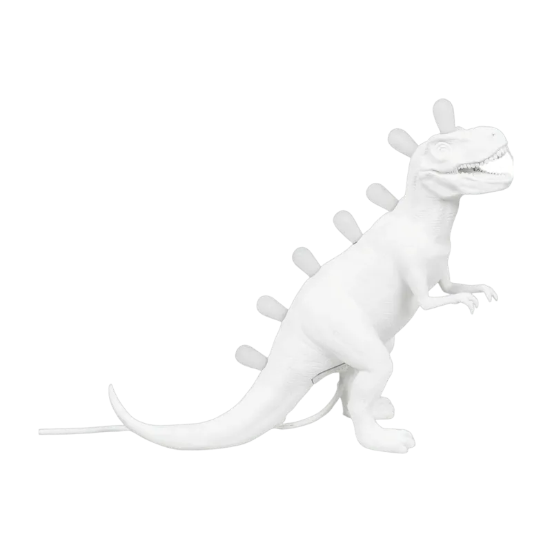 Lampe à poser blanche 13 x 33,5 cm T-Rex Jurassic - Seletti - The Cool Republic
