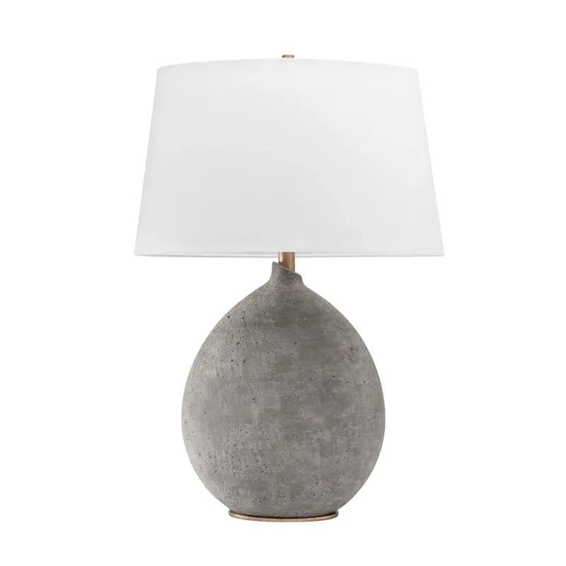 Lampe à poser en céramique gris 30x48x73cm Denali - Hudson Valley Lighting - The Cool Republic
