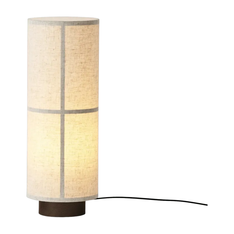 Lampe à poser en lin naturel 49,5cm Hashira RAW - Audo - The Cool Republic