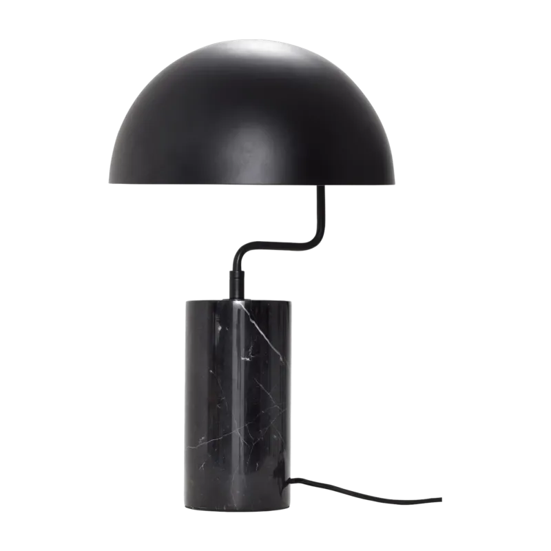 Lampe à poser en marbre et métal noir 48 x 38 cm - Hübsch - The Cool Republic