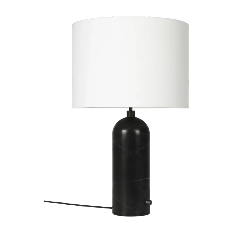 Lampe à poser en marbre noir 65 cm Gravity - Gubi - The Cool Republic