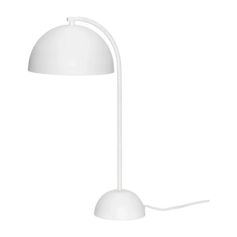 Lampe à poser en métal blanche 48 x 23 cm - Hübsch - The Cool Republic