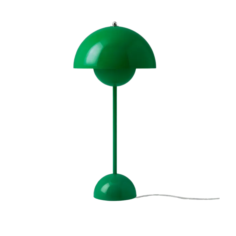 Lampe à poser en métal laqué vert Signal 50 x 23 cm Flowerpot VP3 - &Tradition - The Cool Republic