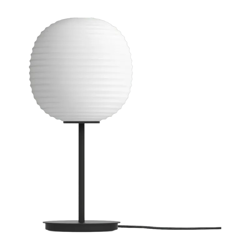 Lampe à poser en verre givré blanc 40 cm Lantern - New Works - The Cool Republic
