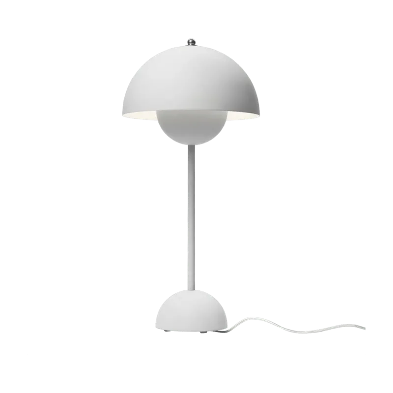 Lampe à poser gris mat Flowerpot VP3 - &tradition - The Cool Republic