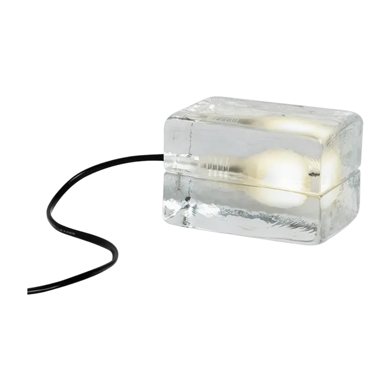 Lampe à poser LED cordon noir 16 x 10 cm Block - Design House Stockholm - The Cool Republic