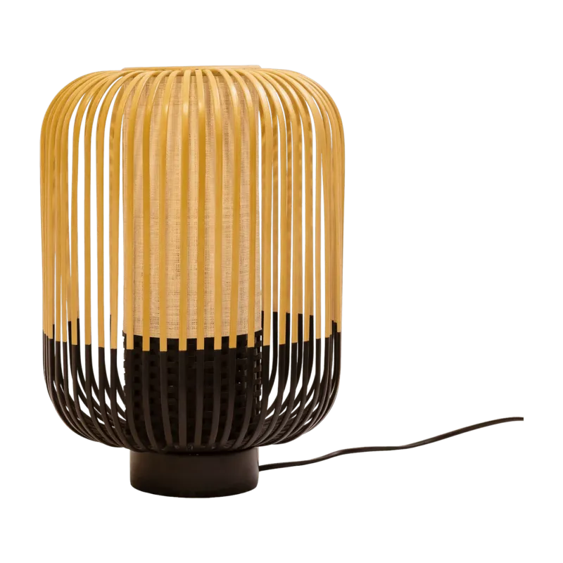 Lampe à poser noire M Bamboo - Forestier - The Cool Republic