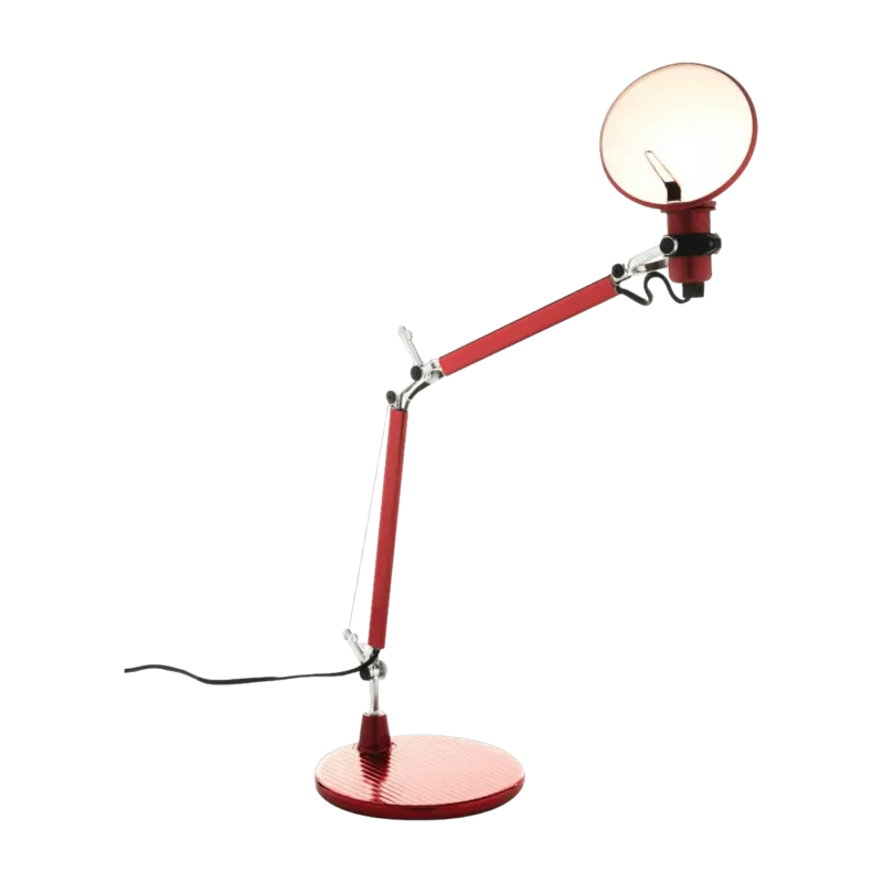 Lampe à poser rouge Tolomeo Micro table - Artemide - The Cool Republic