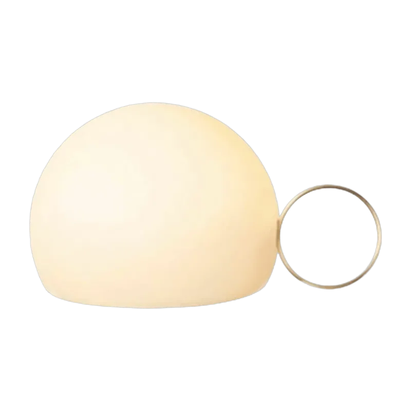 Lampe à poser sans fil dorée avec petit anneau Circ - Estiluz - The Cool Republic