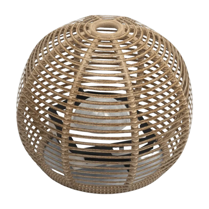 Lampe boule 31 cm La Lampe Paillote Sphère - Maiori - The Cool Republic