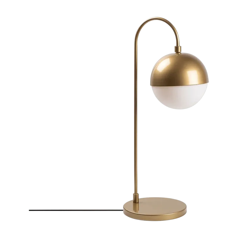 Lampe de bureau en métal doré et opaque 25x18x53 cm Horn - Home Design - The Cool Republic