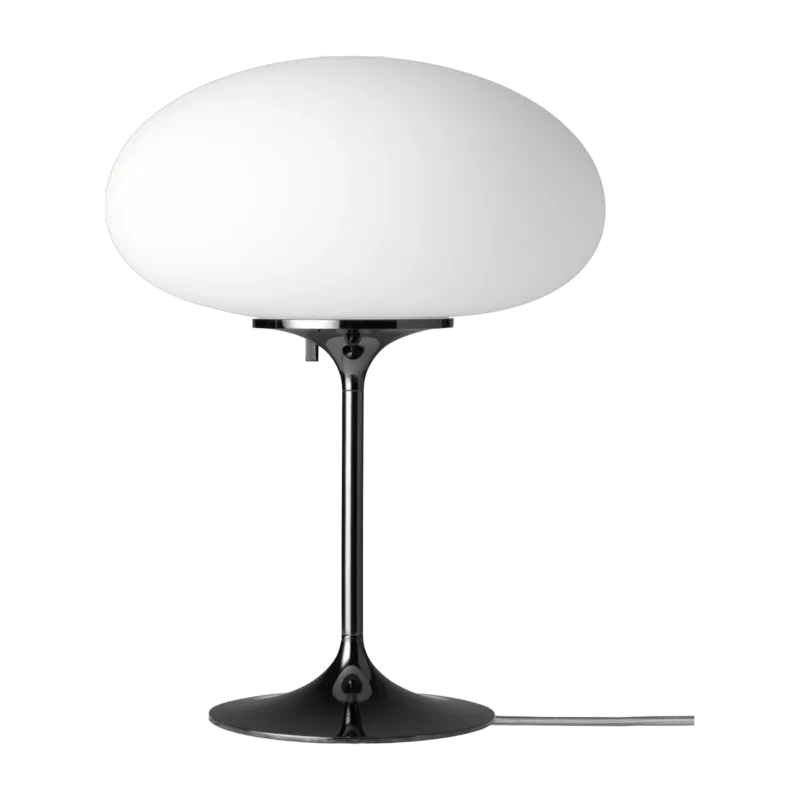 Lampe de table blanche base noir 42 cm Stemlite - Gubi - The Cool Republic