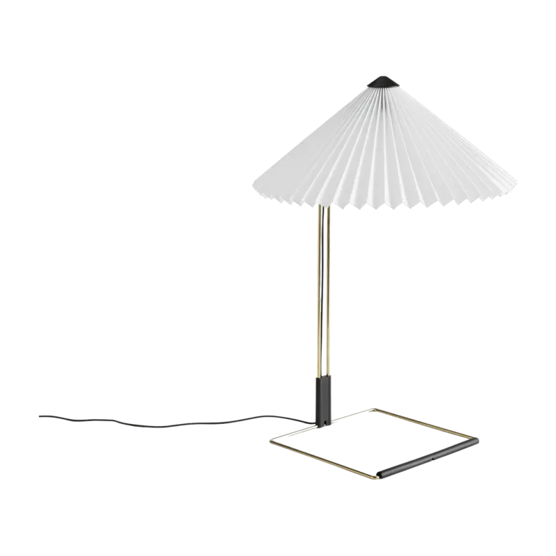 Lampe de table blanche et laiton 38 x 52 cm Matin - HAY - The Cool Republic
