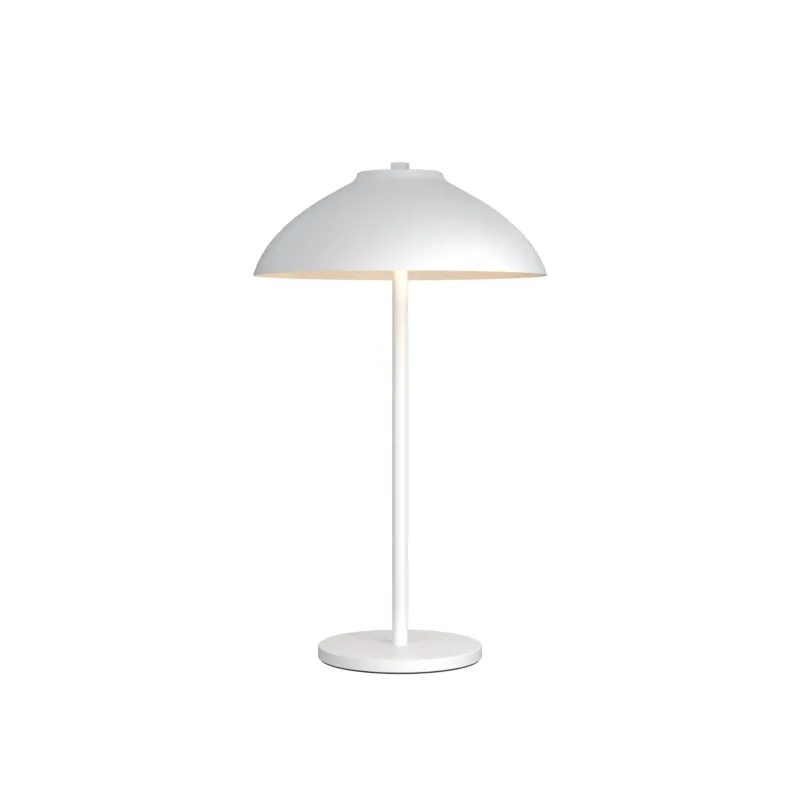 Lampe de table en acier blanc 14x24x40cm Vali - Belid - The Cool Republic